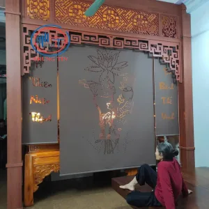 Rèm ban thờ khắc laze đẹp