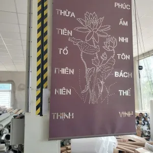 Rèm ban thờ khắc laze đẹp