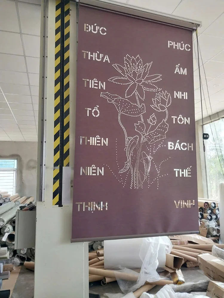 Rèm ban thờ khắc laze đẹp